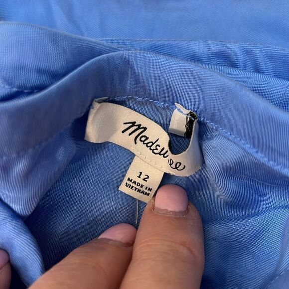 Madewell NQ794 Tie-Waist Maxi Slip Skirt in Cupro Blend NWT size 12 - Picture 8 of 11